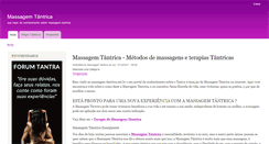 Desktop Screenshot of massagemtantrica.net.br